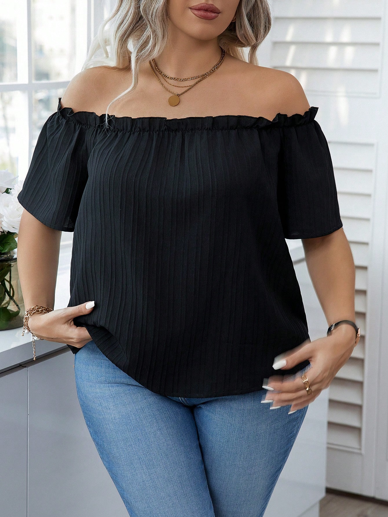 Damska seksowna bluzka z odkry – Blouse Off Shoulder recenzja i cena