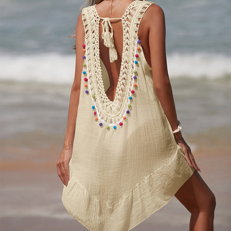Damska sukienka z dekoltem w k – Cover Up Kaftan recenzja i cena