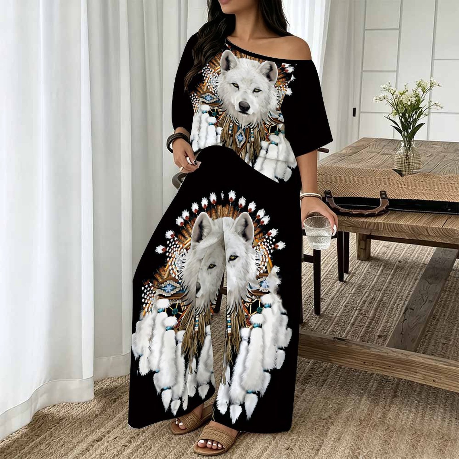 Damski zestaw w dużych rozmiar – Blouse Off Shoulder recenzja i cena
