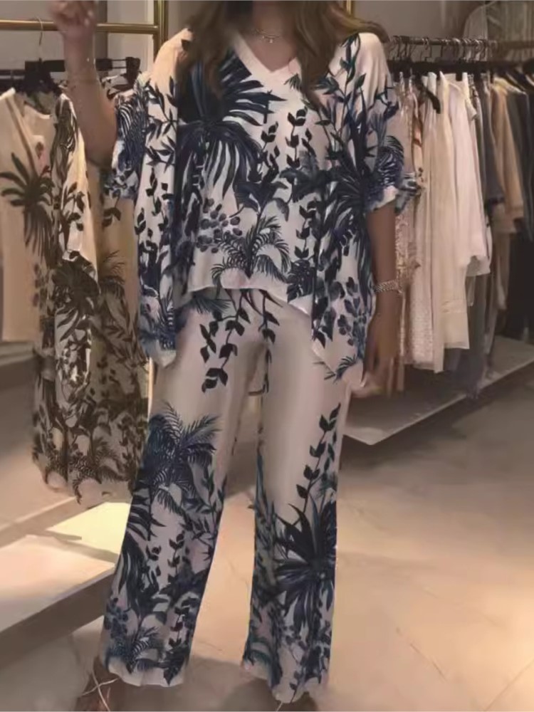 Elegancki dwuczęściowy garnitu – Romper Floral Print recenzja i cena