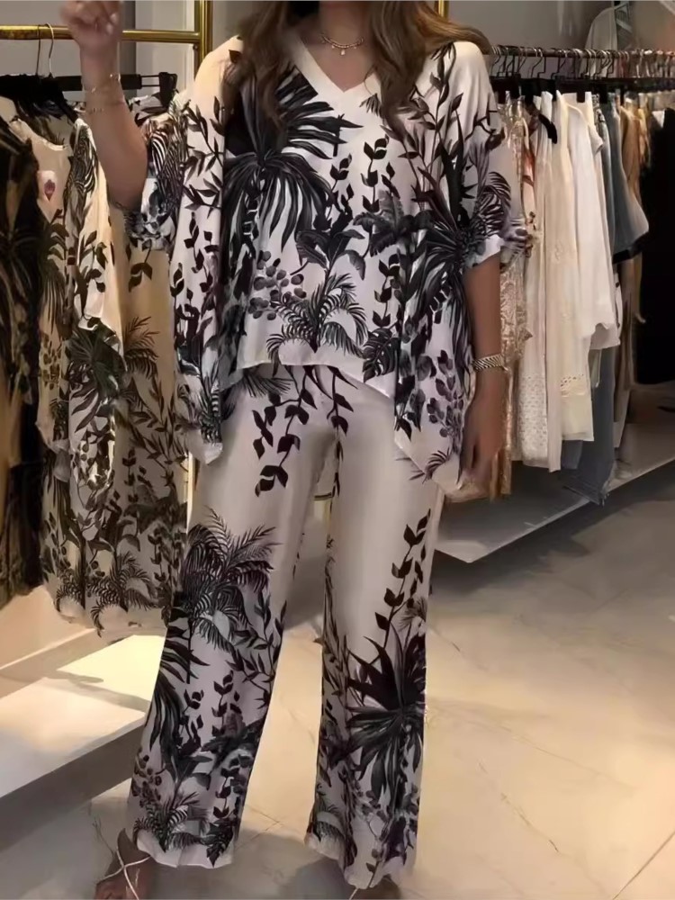Elegancki dwuczęściowy garnitu – Romper Floral Print recenzja i cena
