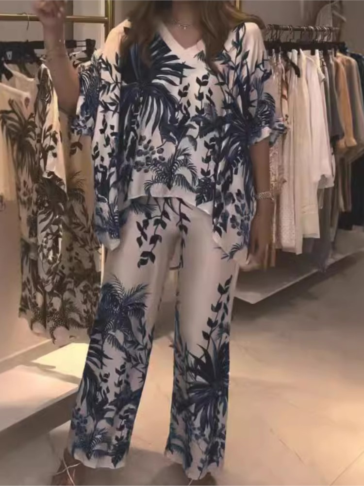 Elegancki dwuczęściowy garnitu – Romper Floral Print recenzja i cena