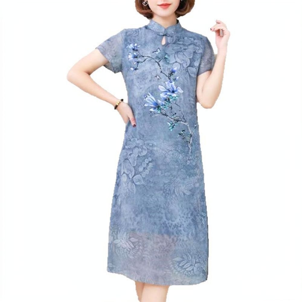 Letnia sukienka z szyfonu w kw – Midi Skirt Floral recenzja i cena